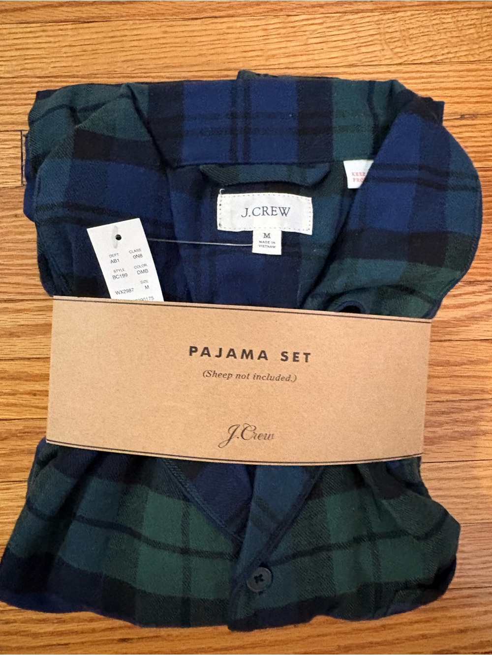 J. Crew Men’s Pajama Set NWT medium